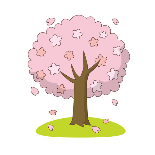 桜の木（季節・行事/その他一般・装飾）のイラスト