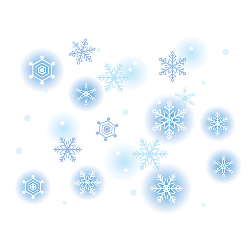 雪（天気/その他一般・装飾）のイラスト