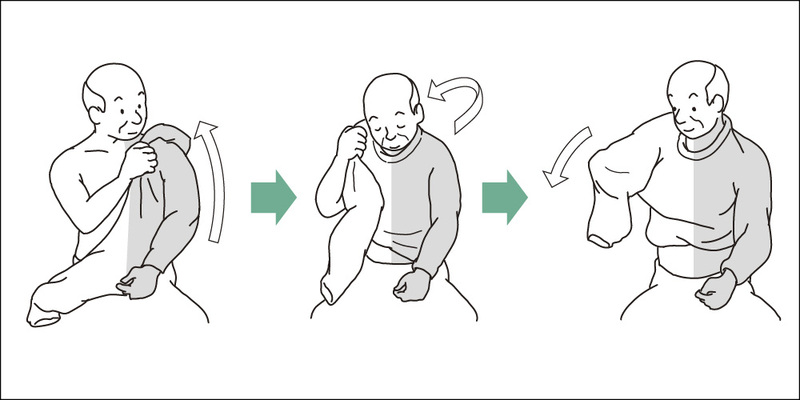 片麻痺の更衣着脱 座位での更衣手順と方法を分かりやすく解説 介護アンテナ