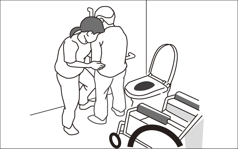 【トイレの介助】車いすから便座への移乗の手順を分かりやすく解説！