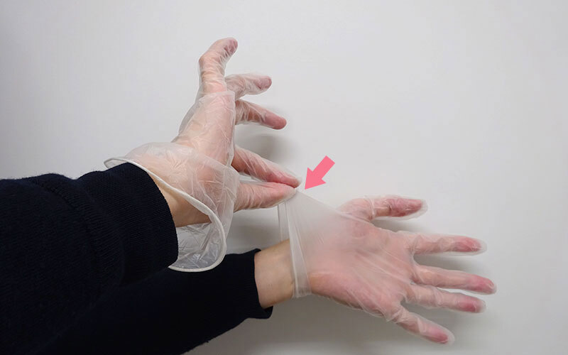 介護現場における正しいディスポーザブル手袋の外し方（感染症対策）