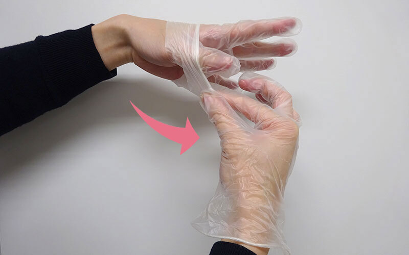 介護現場における正しいディスポーザブル手袋の外し方（感染症対策）