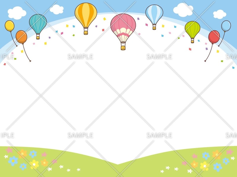風船と気球のフレーム