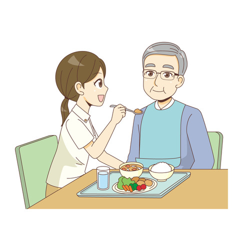 食事 食事介助の介護イラストを一覧から探す 介護アンテナ