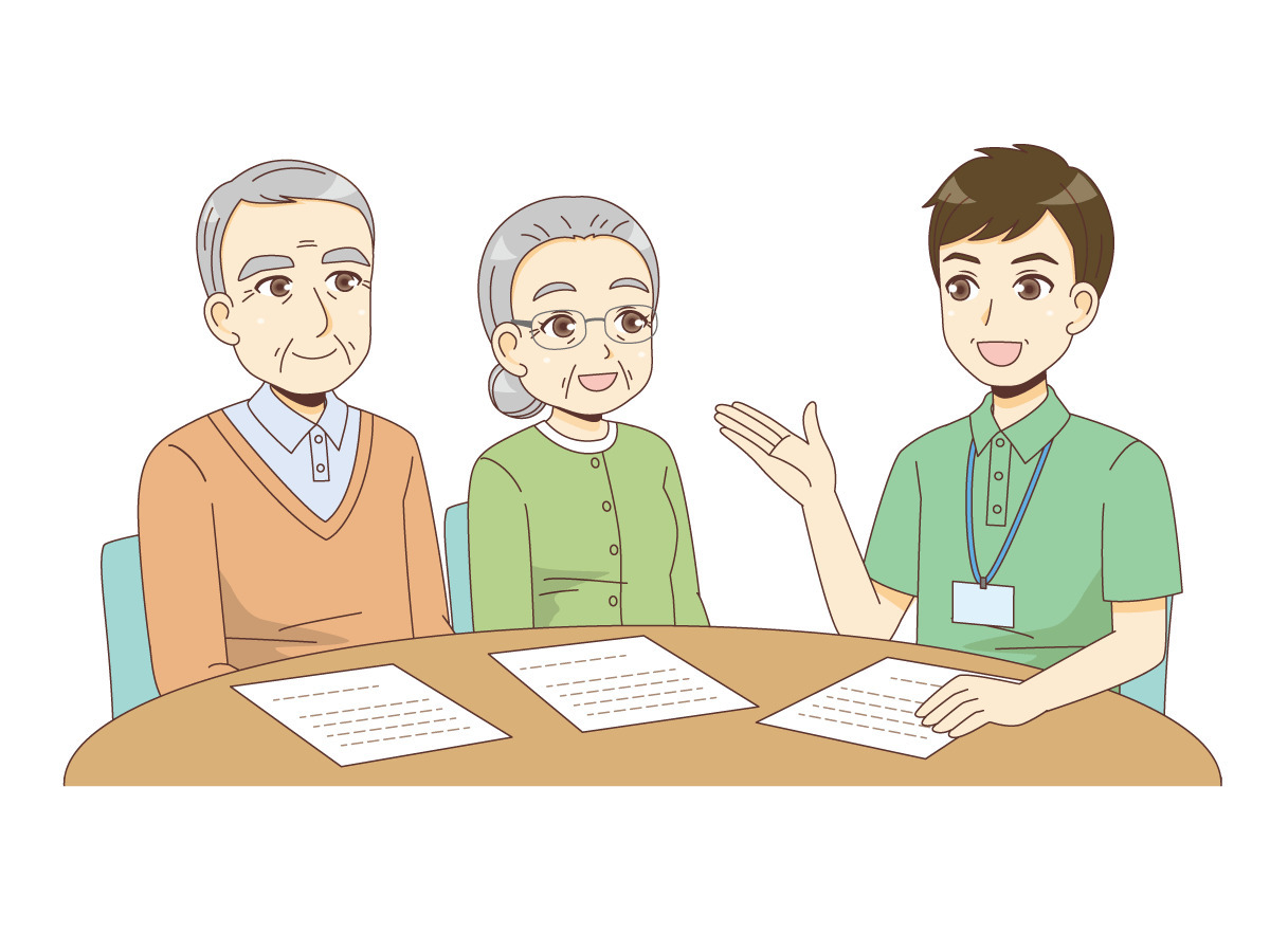介護についての相談にのる男性ケアマネジャー ケアマネジャー 社会福祉士 介護 生活 の無料イラスト 介護アンテナ 介護についての相談にのる男性ケアマネジャー ケアマネジャー 社会福祉士 介護 生活 の無料イラスト 介護アンテナ