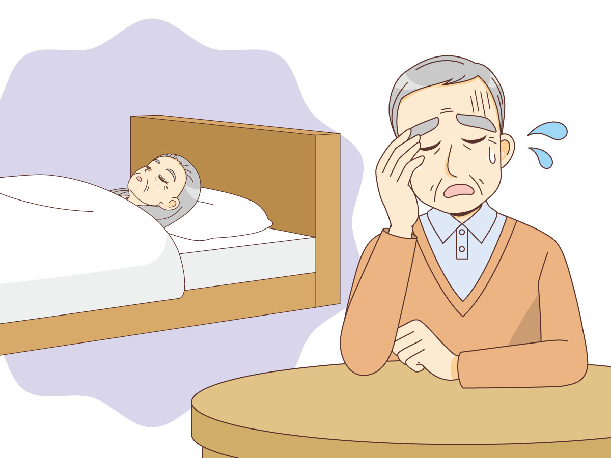 老老介護のイメージ 高齢者 おばあさん おじいさん 介護現場の人物 の無料イラスト 介護アンテナ