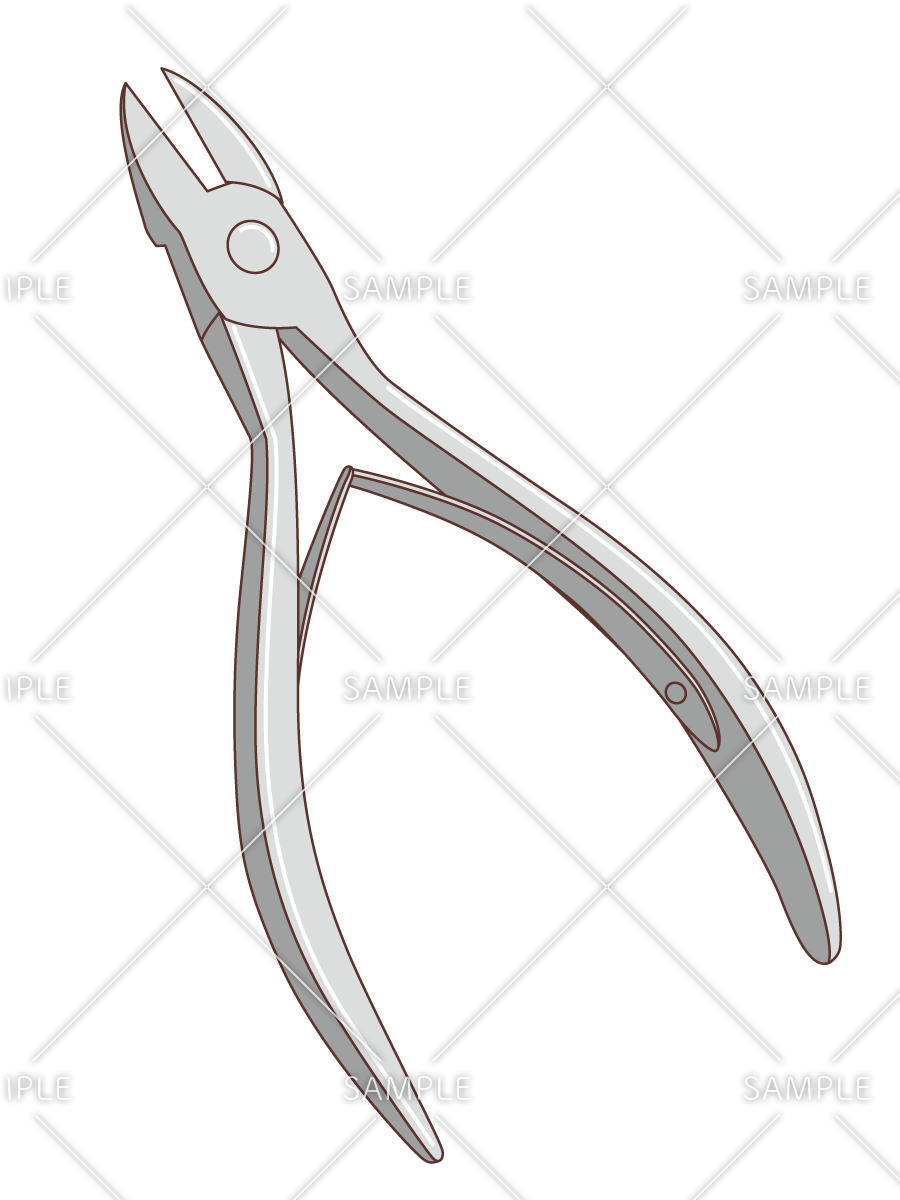 ニッパー型爪切り（その他福祉用具（ポータブルトイレ・介護ベッドなど）/福祉用具）のイラスト