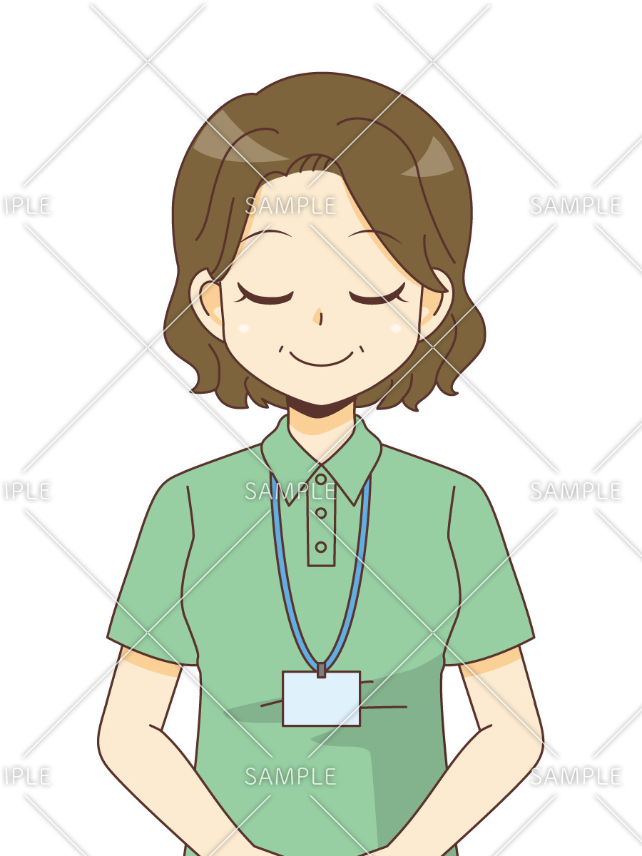 おじぎをする女性ケアマネジャー ケアマネジャー 社会福祉士 介護現場の人物 の無料イラスト 介護アンテナ おじぎをする女性ケアマネジャー ケアマネジャー 社会福祉士 介護現場の人物 の無料イラスト 介護アンテナ