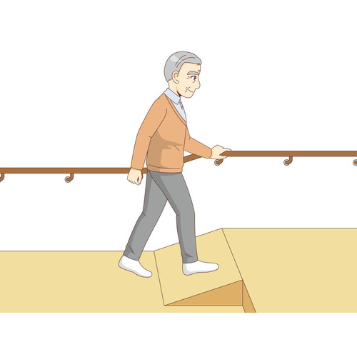 バスに乗る車椅子 車いす の男性高齢者 バリアフリー 福祉用具 の無料イラスト 介護アンテナ