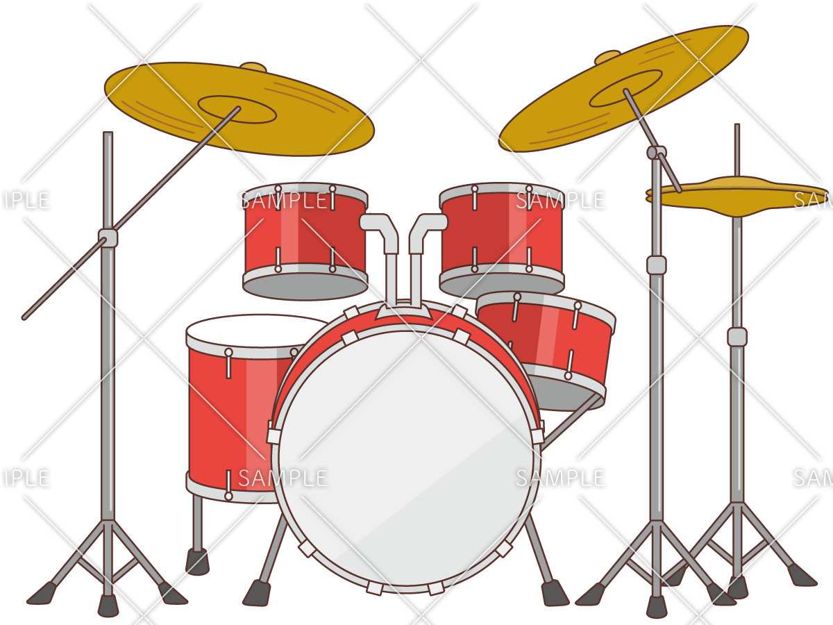 ドラム 音楽 楽器 カラオケ その他一般 装飾 の無料イラスト 介護アンテナ