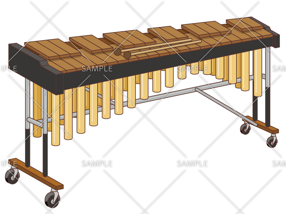 木琴（音楽・楽器・カラオケ/その他一般・装飾）のイラスト