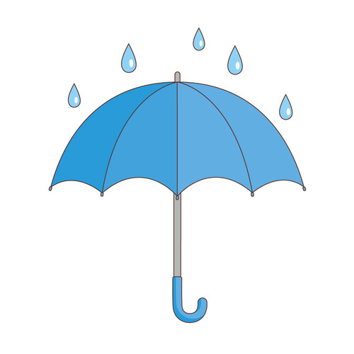 雨傘（天気/その他一般・装飾）のイラスト