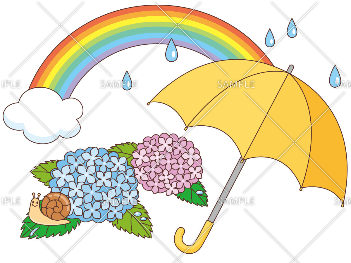 雨上がりのイメージ（天気/その他一般・装飾）のイラスト