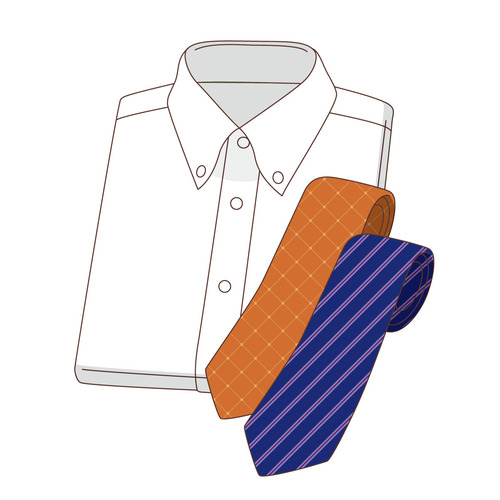 ネクタイとワイシャツ（季節・行事/その他一般・装飾）のイラスト