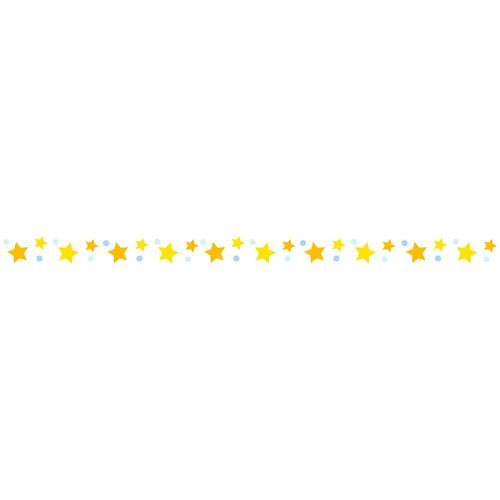 星の罫線（お便り・お便りフレーム/フレーム・テンプレート）のイラスト