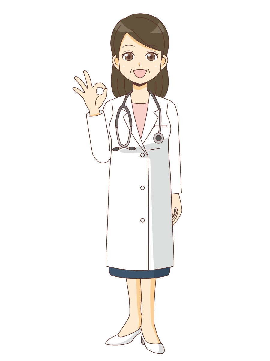 Okサインを出す女性医師 医者 医療 病気 の無料イラスト 介護アンテナ Okサインを出す女性医師 医者 医療 病気 の無料イラスト 介護アンテナ