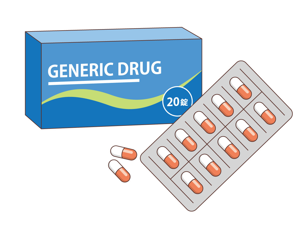 ジェネリック医薬品 薬 服薬 介護 生活 の無料イラスト 介護アンテナ