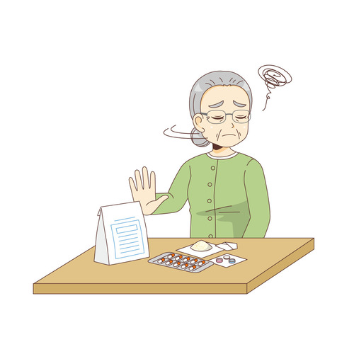薬 服薬の無料イラスト 介護アンテナ