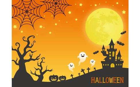 ハロウィンの背景素材