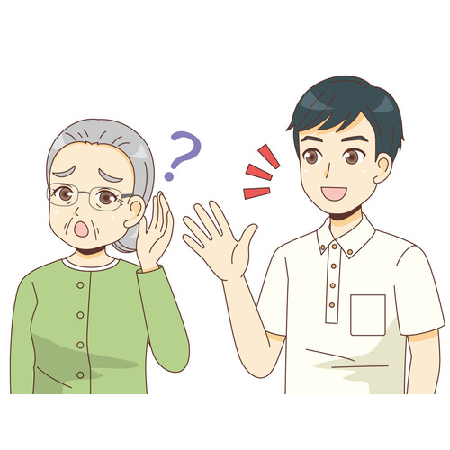 聞こえづらい女性高齢者（その他高齢者の病気/医療・病気）