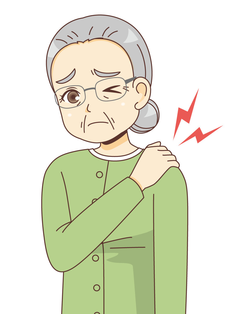 肩こりに悩む女性高齢者 その他高齢者の病気 医療 病気 の無料イラスト 介護アンテナ 肩こりに悩む女性高齢者 その他高齢者の病気 医療 病気 の無料イラスト 介護アンテナ