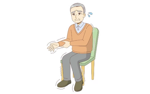 手足が震える男性高齢者