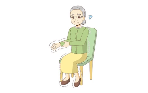 手足が震える女性高齢者