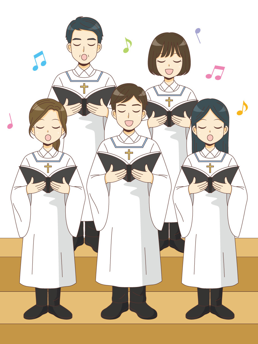聖歌隊 季節 行事 その他一般 装飾 の無料イラスト 介護アンテナ