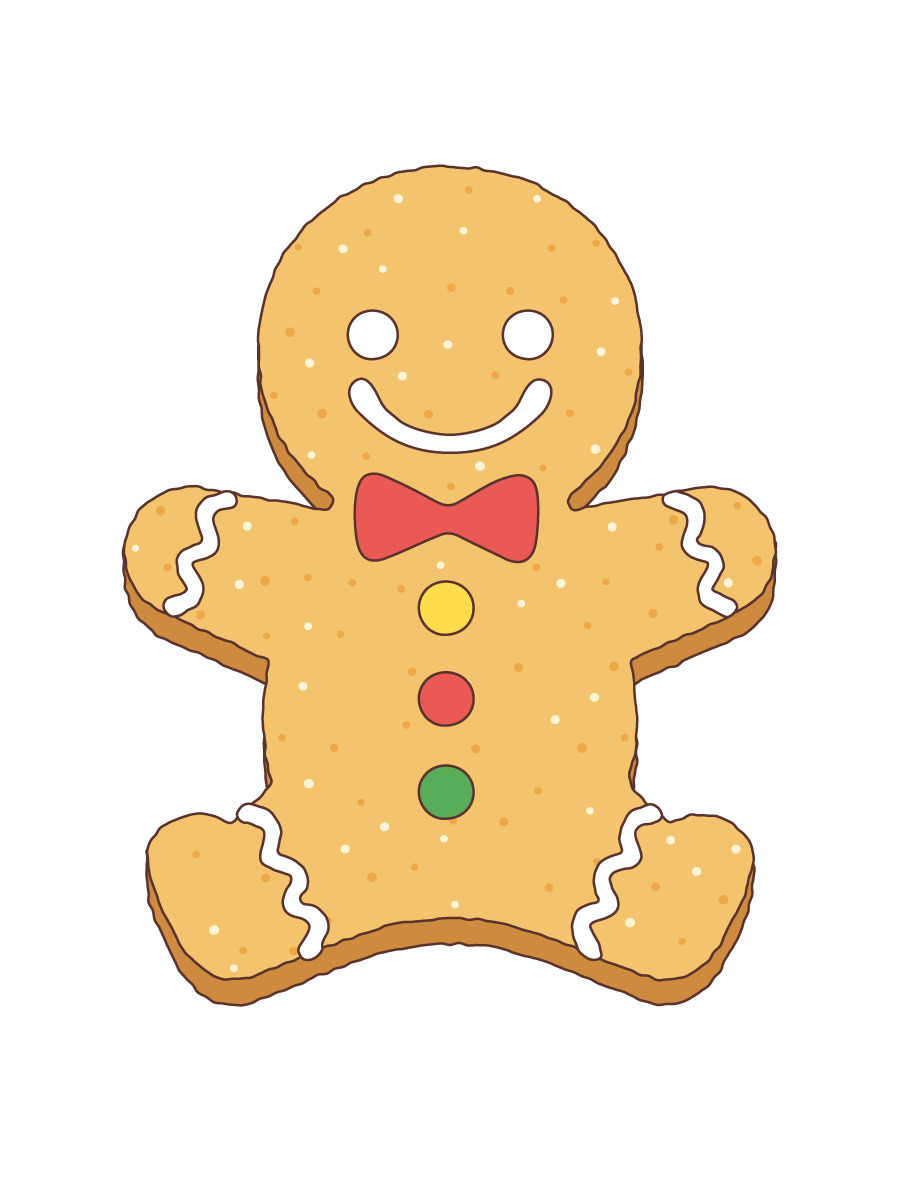 クリスマスクッキー 季節 行事 その他一般 装飾 の無料イラスト 介護アンテナ