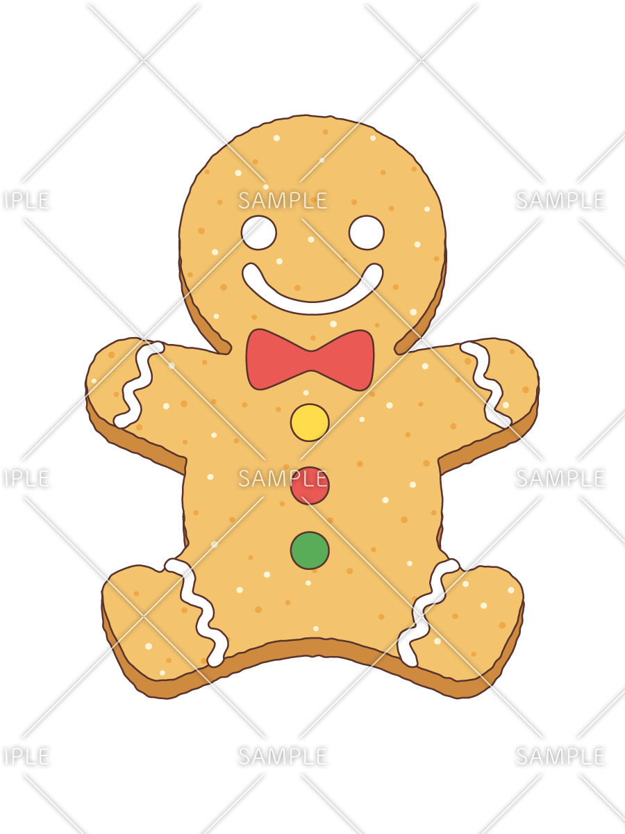 クリスマスクッキー（季節・行事/その他一般・装飾）のイラスト
