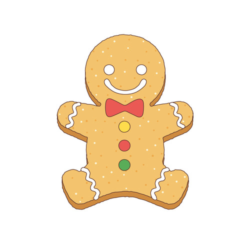 クリスマスクッキー（季節・行事/その他一般・装飾）のイラスト