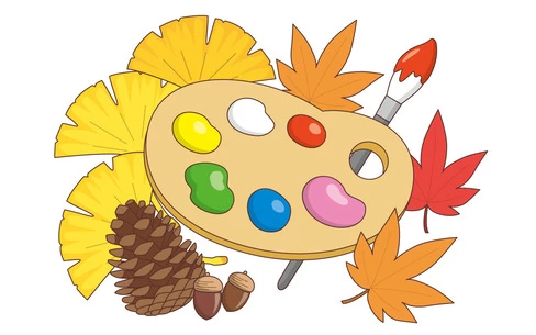 絵具とパレット