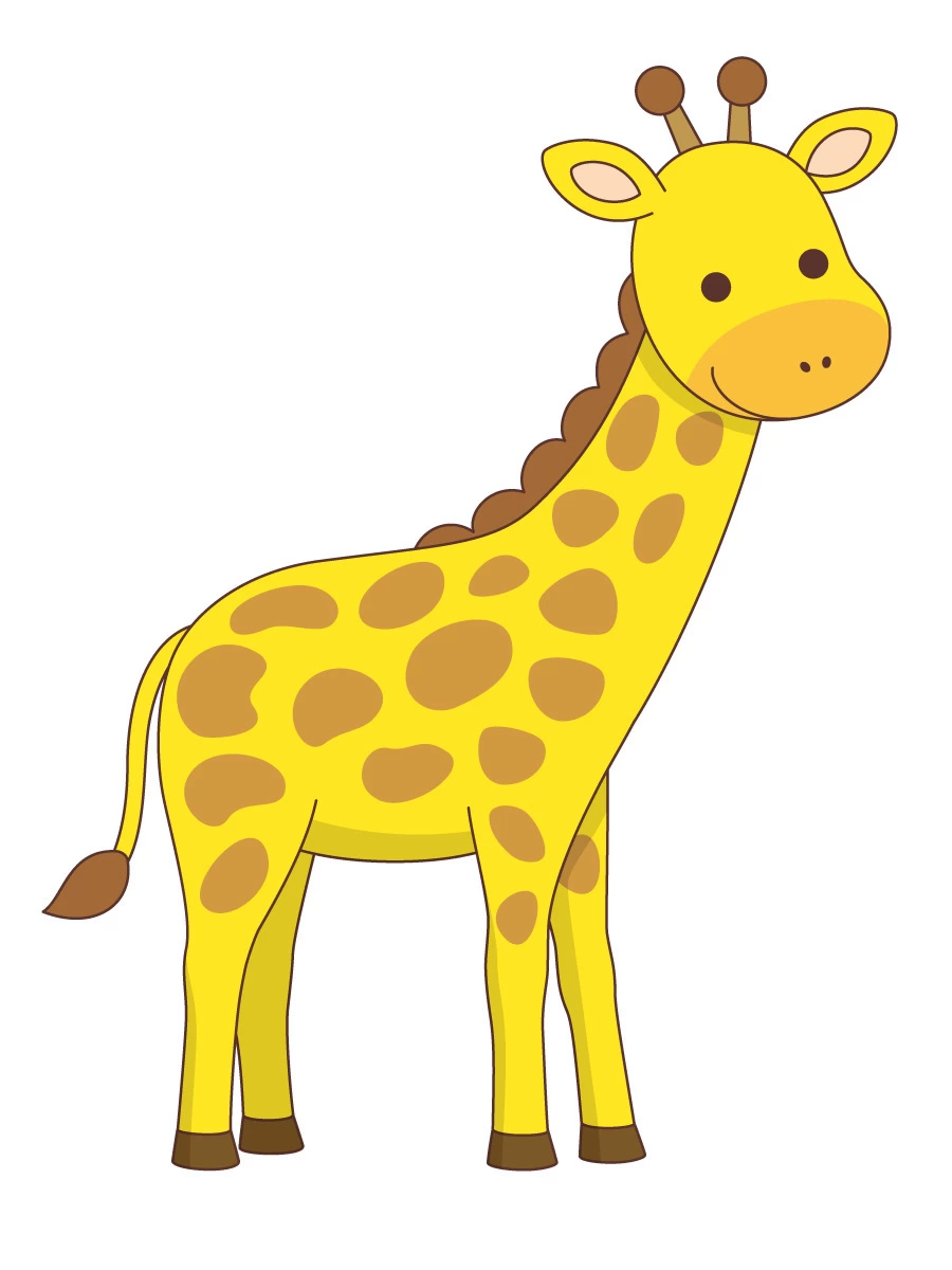 かわいいキリン（動物/その他一般・装飾）の無料イラスト | 介護アンテナ