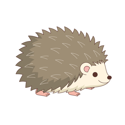 かわいいハリネズミ（動物/その他一般・装飾）