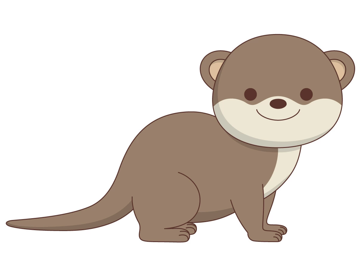 カワウソ イラスト