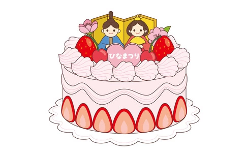 ひな祭りのケーキ
