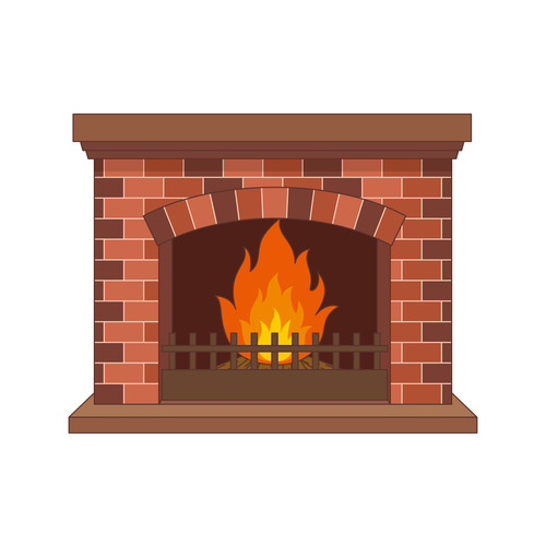 暖炉（季節・行事/その他一般・装飾）のイラスト