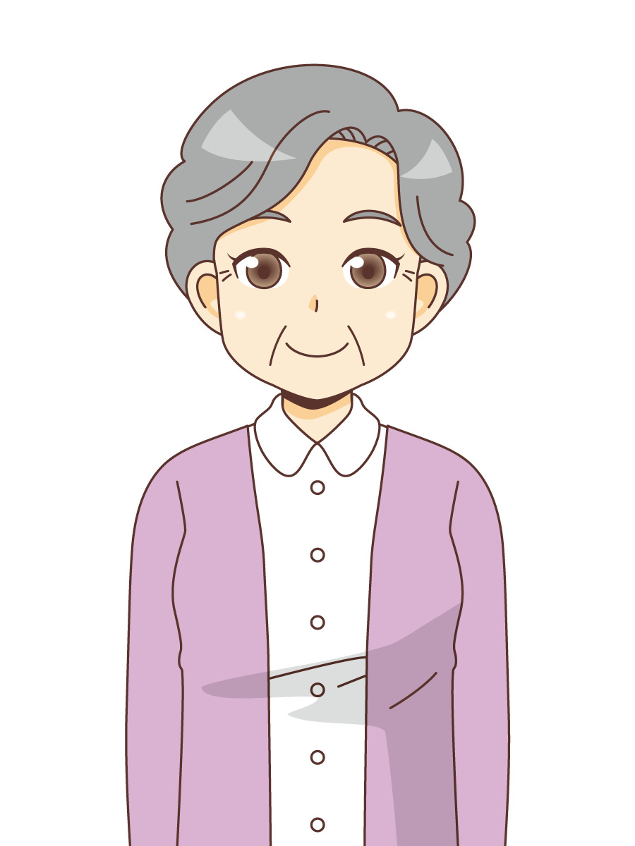 女性高齢者 高齢者 おじいさん おばあさん 介護現場の人物 の無料イラスト 介護アンテナ