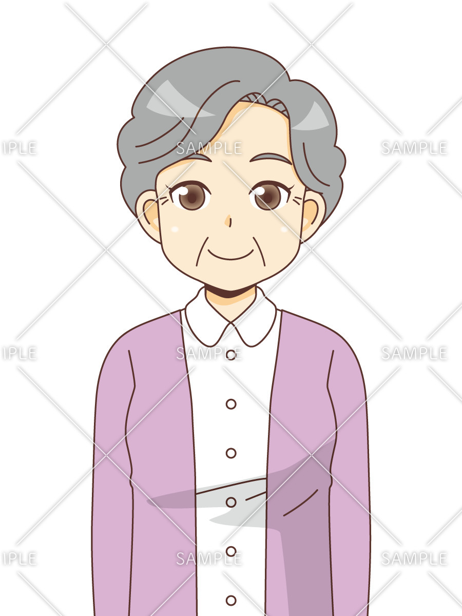 女性高齢者 高齢者 おじいさん おばあさん 介護現場の人物 の無料イラスト 介護アンテナ