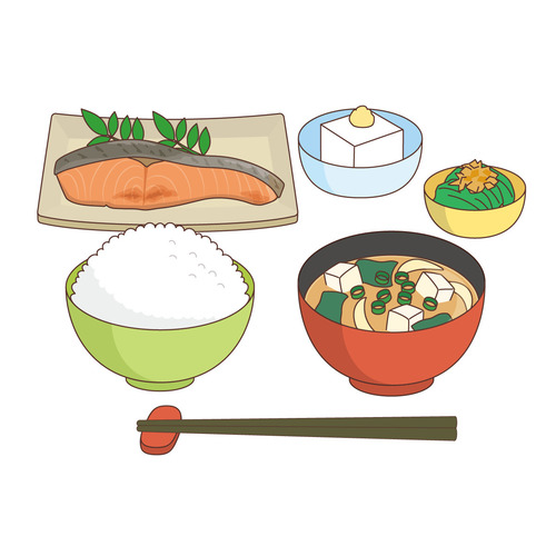 和食（食べ物・飲み物/その他一般・装飾）のイラスト