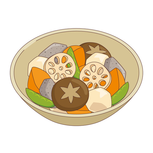 野菜の煮物（食べ物・飲み物/その他一般・装飾）のイラスト