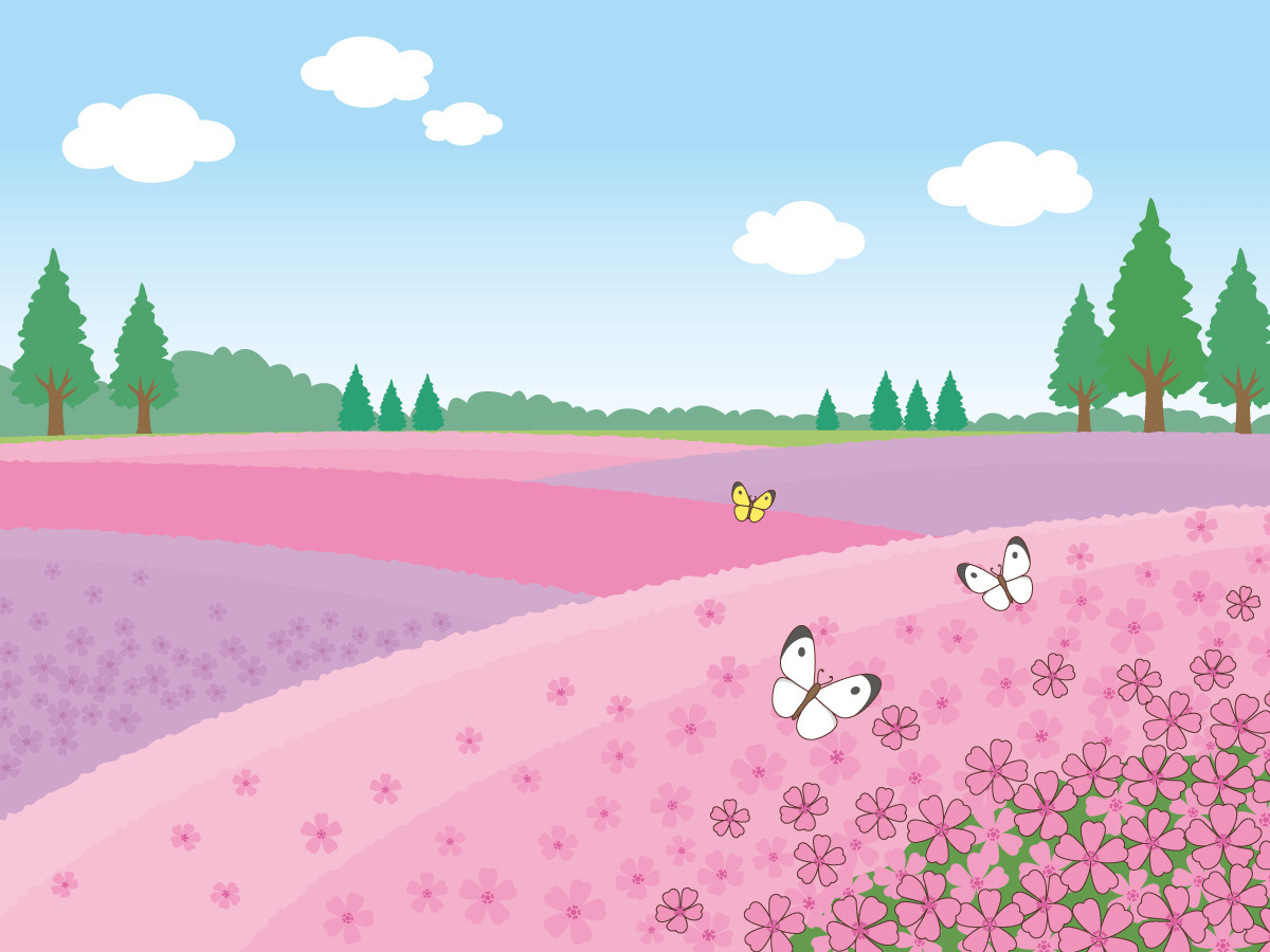 芝桜 季節 行事 その他一般 装飾 の無料イラスト 介護アンテナ