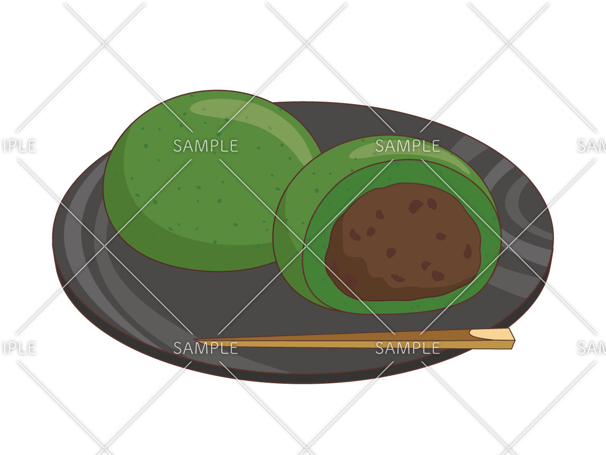 草餅（季節・行事/その他一般・装飾）のイラスト
