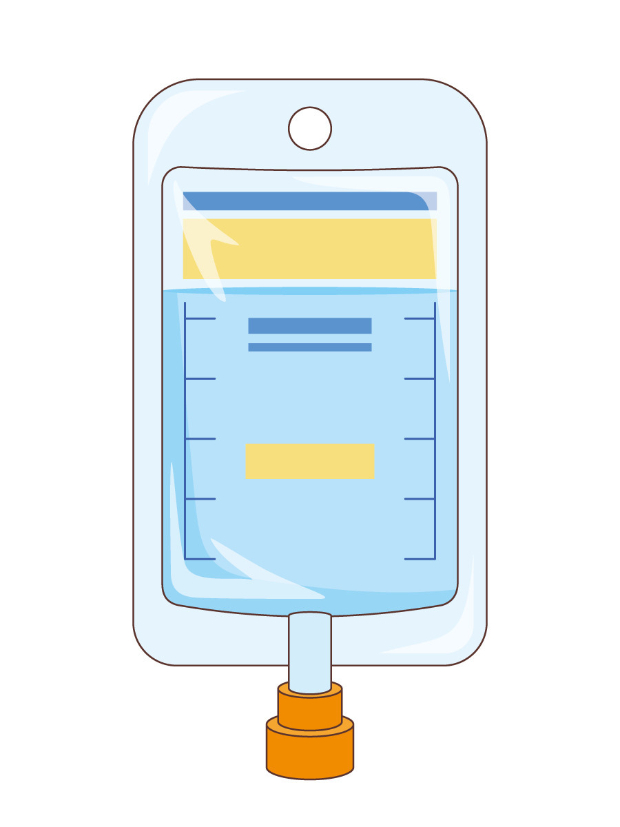 点滴パック 薬 服薬 介護 生活 の無料イラスト 介護アンテナ