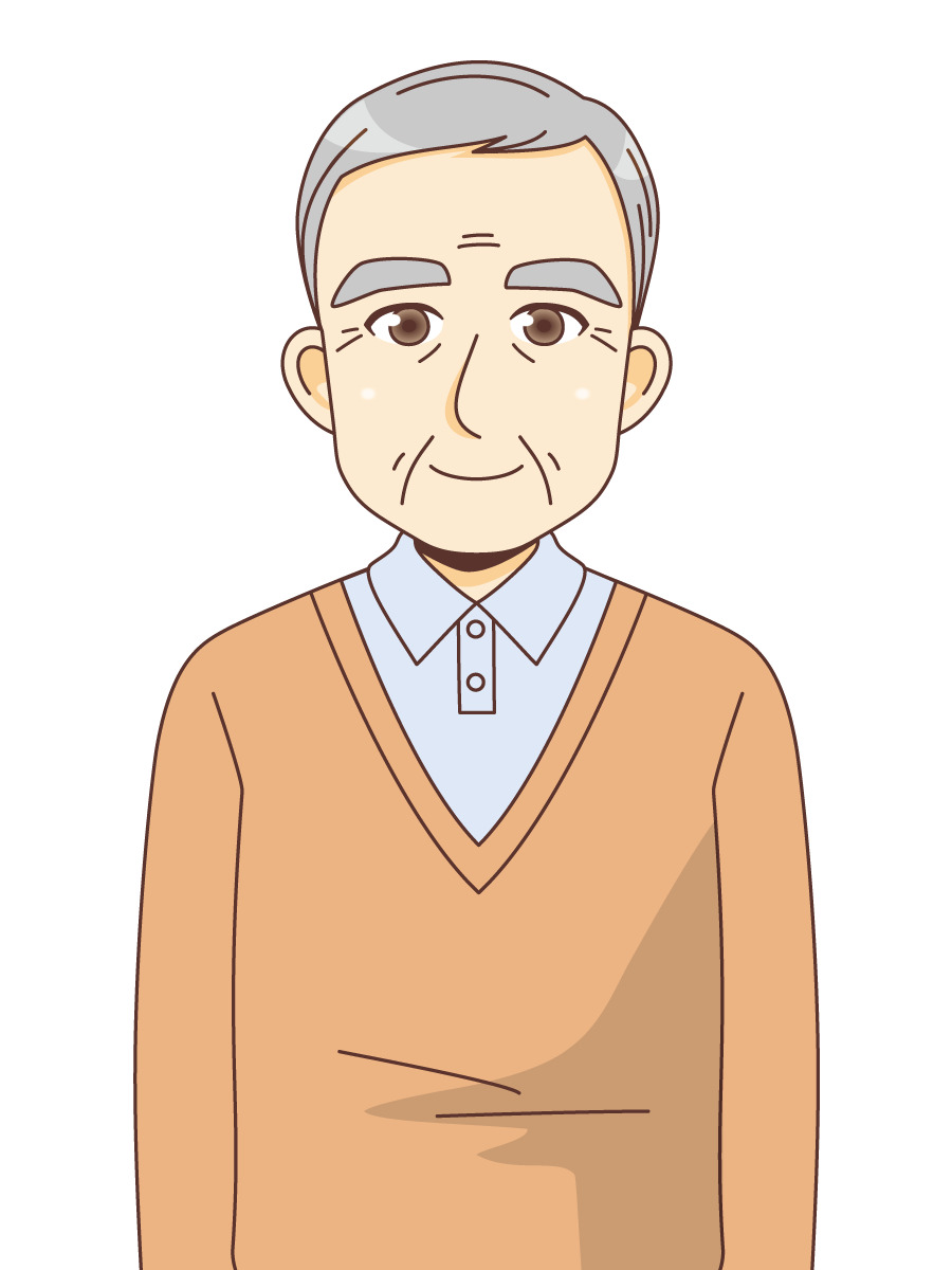 男性高齢者 高齢者 おじいさん おばあさん 介護現場の人物 の無料イラスト 介護アンテナ