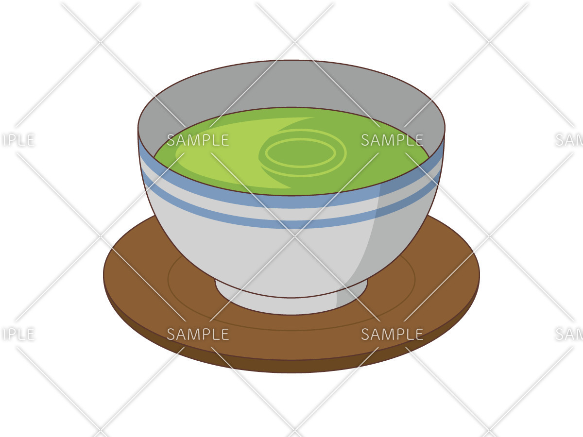 緑茶（食べ物・飲み物/その他一般・装飾）のイラスト