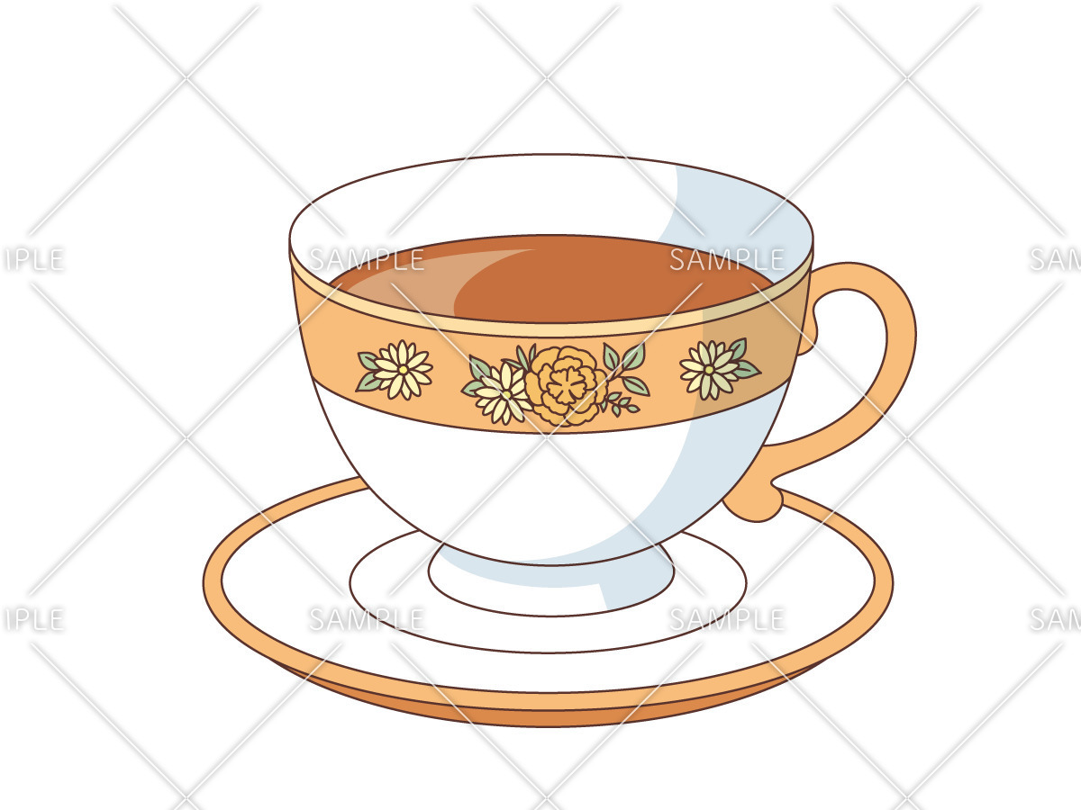 紅茶（食べ物・飲み物/その他一般・装飾）のイラスト