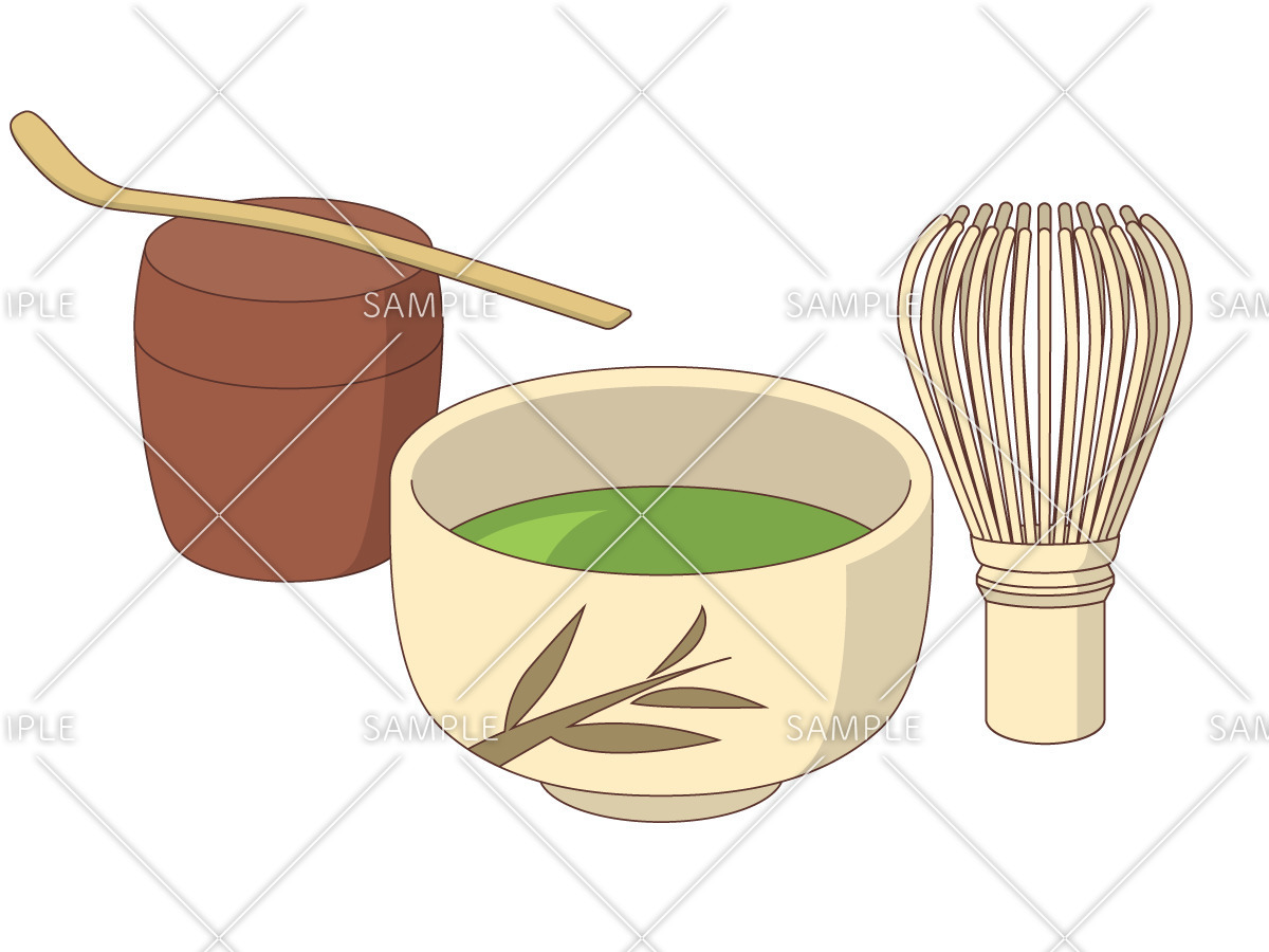 抹茶（食べ物・飲み物/その他一般・装飾）のイラスト