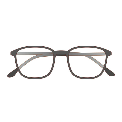 ウェリントン型のメガネ（高齢者（おばあさん・おじいさん）/介護現場の人物）のイラスト