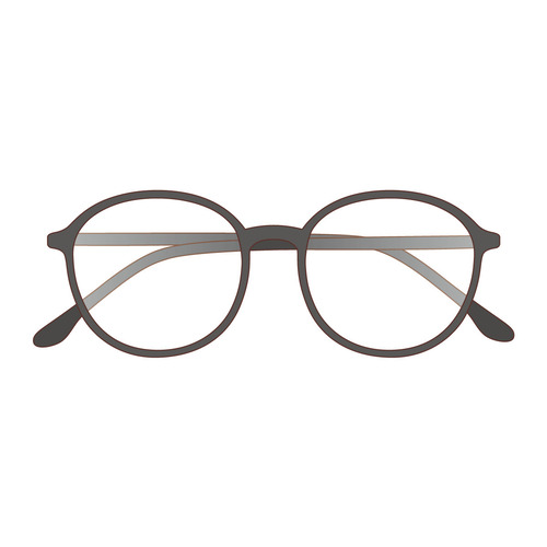 ボストン型のメガネ（高齢者（おばあさん・おじいさん）/介護現場の人物）のイラスト